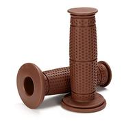 C-FUNN 7/8Inch 22Mm Moto Vélo Guidon Main Grip Cafe Racer Bobber Clubman Personnalisé - Marron