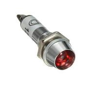 C-FUNN 8Mm 12V LED Témoin D'Avertissement du Tableau De Bord Lampe Témoin - Rouge