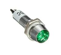 C-FUNN 8Mm 12V LED Témoin D'Avertissement du Tableau De Bord Lampe Témoin - Vert