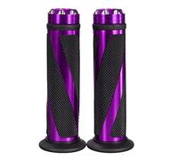 C-FUNN Aluminium 7/8 Guidon de Moto en Caoutchouc poignées à la Main-Violet