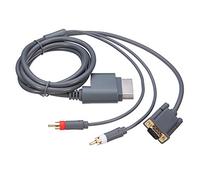C-FUNN HD Slim Video Audio AV Pc Moniteur Vga Câble Cordon Connecteur pour Microsoft Xbox 360