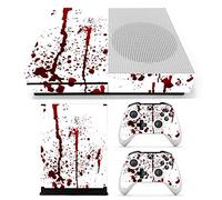 C-FUNN Peau Sanglante Stickers Autocollants Cover pour Xbox One S Console De Jeu Et 2 Contrôleurs