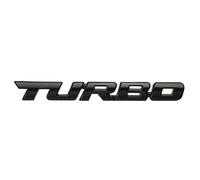 C-FUNN Turbo 3D métal Voiture Stickers Lettrage Badge Autocollant pour Auto Corps arrière hayon-Noir