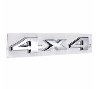 C-FUNN Voiture 3D Nouveau 4 X 4 Autocollant Chrome Logo Sticker Emblème Compatible avec Jeep Dodge Abs