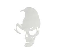 C-FUNN Voiture Tête De Mort Autocollant Sticker Fenêtre Camion Bumperr Style Réfléchissant Imperméable À L’Eau - Pâle