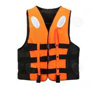 C Gilet de sauvetage Sifflet de détresse 100N 60X49X6.5CM grande flottabilité boucle réglable sangle tressée bande réfléchissante S