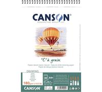 C"" Grained Drawing Paper Pad 30 Sheets 21 X 31.5 Cm 180 G/M² Natural White
