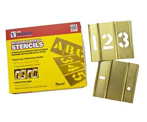 C.H. Hanson 10013 Lot de 15 pochoirs à emboîter en laiton 7,6 cm
