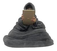 C Hello Cloud Couverture à capuche surdimensionnée Sweat Géant Couverture portable sweat-shirt, en polaire Sherpa ultra douce et confortable à capuche Taille unique pour toutes les femmes hommes Gris
