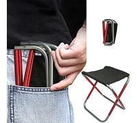 C Hello Cloud Tabouret de camping pliable, mini chaises pliantes d'extérieur avec siège portable et léger pour pêche, camping, voyage, jardin, barbecue avec sac de transport en 3 tailles (petit)