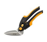 C.JET TOOL Ciseaux robustes de 25,4 cm, coupe-tapis, ciseaux industriels, polyvalents, ciseaux pour tapis, carton, cuir, élagage, jardinage, poignée souple professionnelle en acier inoxydable (Orange)