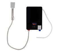 C-Juzarl Chauffe-eau électrique pour douche - 6500 W - Mini chauffe-eau instantané - 220 V - Avec douchette - Affichage numérique de la température LED de 30 à 55 °C