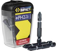 C.K Magma Embout cruciforme Phillips Blue Steel T4560 PH2LD10 50 mm 10 pièces