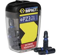 C.K Blue Steel T4560 PZ3D15 Embout cruciforme 15 pièces vis Pozidriv