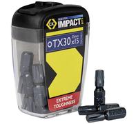 C.K Blue Steel T4560 TX30D15 Embout 6 pans 15 pièces hexagonal