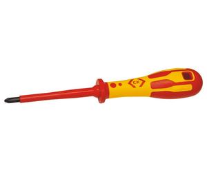C.K Dextro T49142-1 VDE Tournevis cruciforme PH 1 Longueur de la lame: 80 mm DIN ISO 8764, DIN EN 60900
