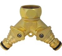 C.K G7918 laiton Distributeur deau 2 voies 24,2 mm (3/4) (filet int.), raccord enfichable