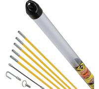 C.K MightyRods Pro 5m Tire Fils Electrique Kit de Départ, No Échardes, 2 Aiguilles Flexibles, Aiguille Tire Fil Electricien, Baguette Tire Cable Rod Electrique, Baguettes Passe Cable Guide, CK T5420