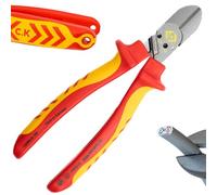 C.K RedLine 2025 Edition VDE CombiCutter 1 MAX, coupe-câble électrique allemand, coupe-vis, cisaillement pour cordon de serrage, pour électricien, cisaille latérale, CK Tools T39081A 180