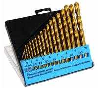 C.K T3291 HSS Jeu de forets pour le métal 19 pièces 1 mm, 1.5 mm, 2 mm, 2.5 mm, 3 mm, 3.5 mm, 4 mm, 4.5 mm, 5 mm, 5.5 mm, 6 mm