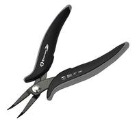 C.K T3892 | Pince de précision | Pince de précision à becs demi-ronds coudés | Pinces à becs demi~ronds coudés ESD Ecotronic