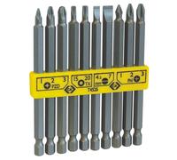 C.K T4525 Jeu d'embouts 10 pièces vis à fente, cruciforme Phillips, vis