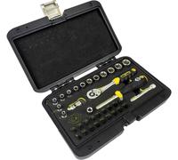Jeu de douilles et embouts, 1/4", 36 pièces