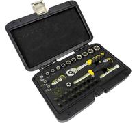Jeu de douilles et embouts, 1/4", 36 pièces
