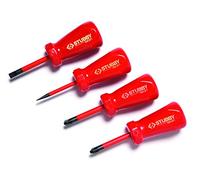 C.K T48349 Jeu de Tournevis Stubby Vde Slim, Rouge