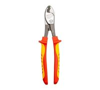 C.K Tools Coupe Câble VDE 210 mm, Cisaille Isolée pour Électriciens, Fils en Cuivre et Aluminium, Certifié 1000 V EN 60900, Coupe par Cisaillement, Lames Trempées, Poignées Ergonomiques, CK T3973A 210