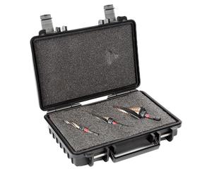 C.K Tools Vorteck Coffret Forets Étagés HSS Cobalt, 3 Pièces 4-32mm, Acier Rapide 5% Cobalt, Emmanchement Hexagonal Quick-Lock, Pour Inox et Tôle, Perçage Métal, Électriciens, Coffrets Pro, T3016 SET