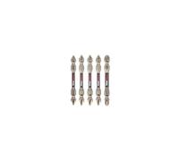 C.K Tools Vorteck Embouts de Vissage à Impact Double Embout PZ Mix, 65 mm, Set Mixte pour Visseuse à Chocs, 1/4 pouce Hex Quick Lock, Pointe Magnétique, Zone de Torsion, Lot de 5 CK T4481 DEPZML06D5