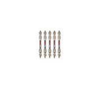 C.K Tools Vorteck Embouts de Vissage à Impact Double Embout PZ2, 65 mm, Set Pozidriv pour Visseuse à Chocs, 1/4 pouce Hex Quick Lock, Pointe Magnétique, Zone de Torsion, Lot de 5 CK T4481 DEPZ2L06D5