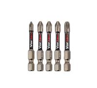 C.K Tools Vorteck Embouts de Vissage à Impact PZ Mix, 50 mm, Set Pozidriv pour Visseuse à Chocs, Emmanchement 1/4 pouce Hex Quick Lock, Pointe Magnétique, Zone de Torsion, Lot de 5 CK T4470 PZML05D5