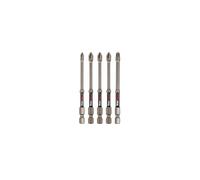 C.K Tools Vorteck Embouts de Vissage à Impact PZ Mixte, 90 mm, Pozidriv pour Visseuse à Chocs, 1/4 pouce Hex Quick Lock, Pointe Magnétique, Zone de Torsion, Longue Portée, Lot de 5 CK T4470 PZML09D5