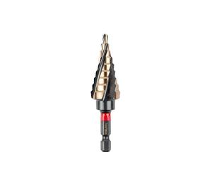 C.K Tools Vorteck Foret Étagé HSS Cobalt 4-20mm, Acier Rapide 5% Cobalt, Emmanchement Hexagonal Quick-Lock, Pour Inox, Laiton et Tôle, Perçage Ébavurage, Tableaux Électriques, Coffrets Pro, T3016 4-20