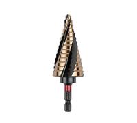 C.K Tools Vorteck Foret Étagé HSS Cobalt 6-32mm, Acier Rapide 5% Cobalt, Emmanchement Hexagonal Quick-Lock, Pour Inox, Laiton et Tôle, Perçage Ébavurage, Armoires Électriques, Coffrets Pro, T3016 6-32
