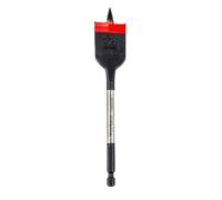 C.K Tools Vorteck Mèche plate à bois 28 mm x 152 mm, Pointe filetée auto-entraînante, Emmanchement hexagonal 1/4" Quick Lock, Compatible visseuse à choc, Acier carbone traité, Perçage pro CK T2953-28