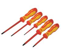 C.K Triton XLS VDE Jeu de tournevis 5 pièces vis à fente, cruciforme Phillips