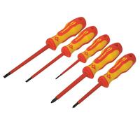 C.K Triton XLS VDE Jeu de tournevis 5 pièces vis à fente, vis Pozidriv