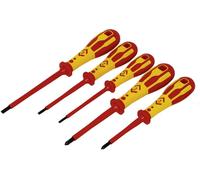 Jeu de 5 Tournevis Dextro VDE Fente/Pz 1