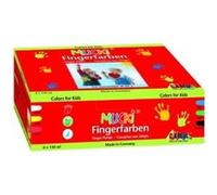 Peinture enfant GENERIQUE C.kreul gouaches aux doigts mucki, 150 ml, kit de 6