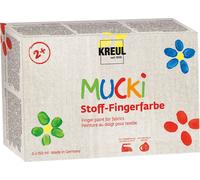 C. Kreul MUCKI Peinture au doigt pour tissu, set de 6, 150 ml