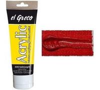 C. peinture acrylique el greco, rouge carmin, 75 ml 28307