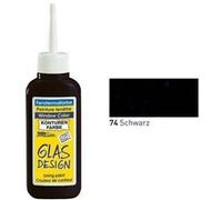 KREUL 42774 - Window Color Peinture contour pour fenêtre Noir Flacon de 80 ml Pour une meilleure délimitation des motifs Pour surfaces lisses (verre, miroir, carrelage)