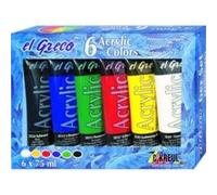 C. Kreul – Couleurs acryliques El Greco – 6x75 ml, brillantes, hautement pigmentées, qualité d'étude