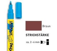 C. Kreul – Marqueur pour textiles 90764 – moyen, brun, trait 2–4 mm, lavable après fixation