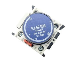C-LA2-D20 C-LA2-D22 C-LA2-D24 0.1-3S 0.1-30S 10-180S retardateur marche/arrêt minuterie pneumatique contacteur auxiliaire(C-LA2-D24 10-180S)