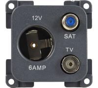 C-Line Presto Inprojal CBE 12 Volt Prise Sat TV caravane camping-car anthracite