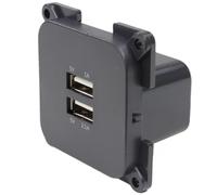 C-Line Presto Inprojal CBE Double prise USB 12/24 V pour camping-car, caravane 3,1 A Anthracite